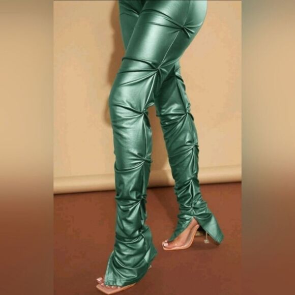 Ladies high waist ruched pants sz medium - Picture 3 of 6